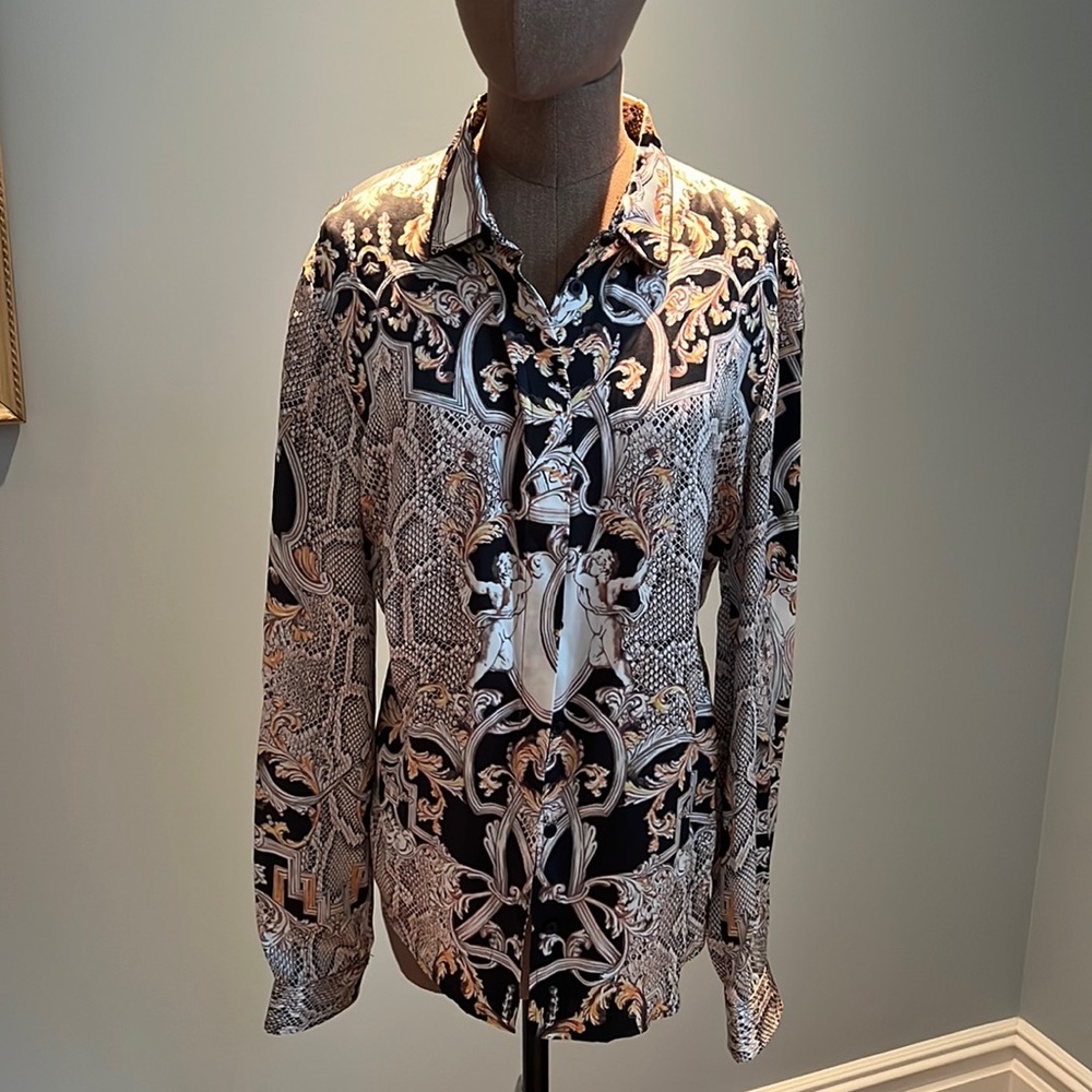 JUST CAVALLI Silk Blouse (46) US (10)